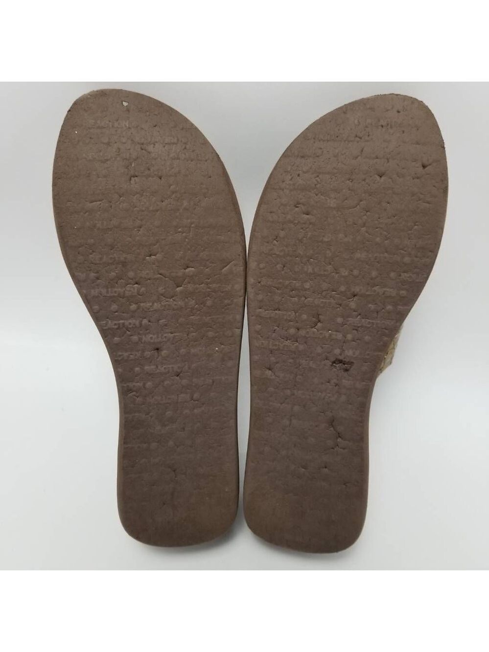 Womens Metallics Brown Thong Mid Wedge Sandals Slip On Size 8 - Picture 10 of 12